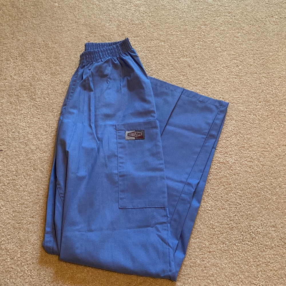 Scrub Zone XS Petite Cecil blue scrub pants